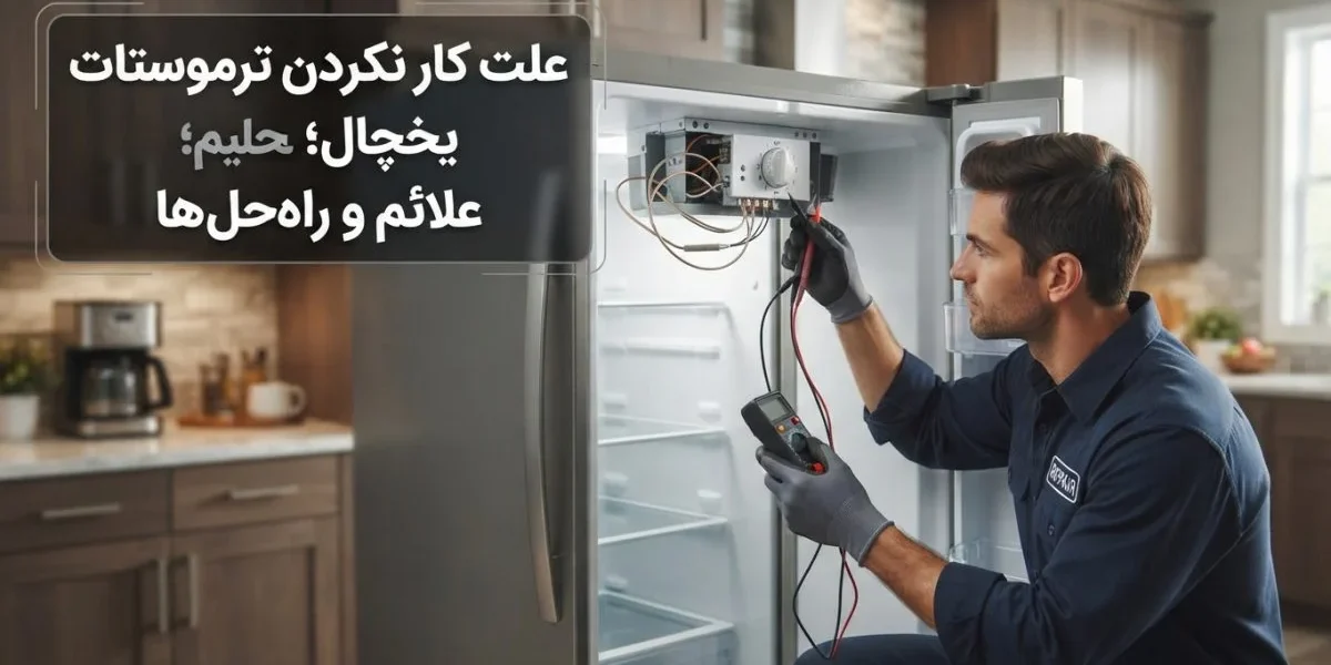 علت کار نکردن ترموستات یخچال و بررسی تعمیرکار یخچال در خانه