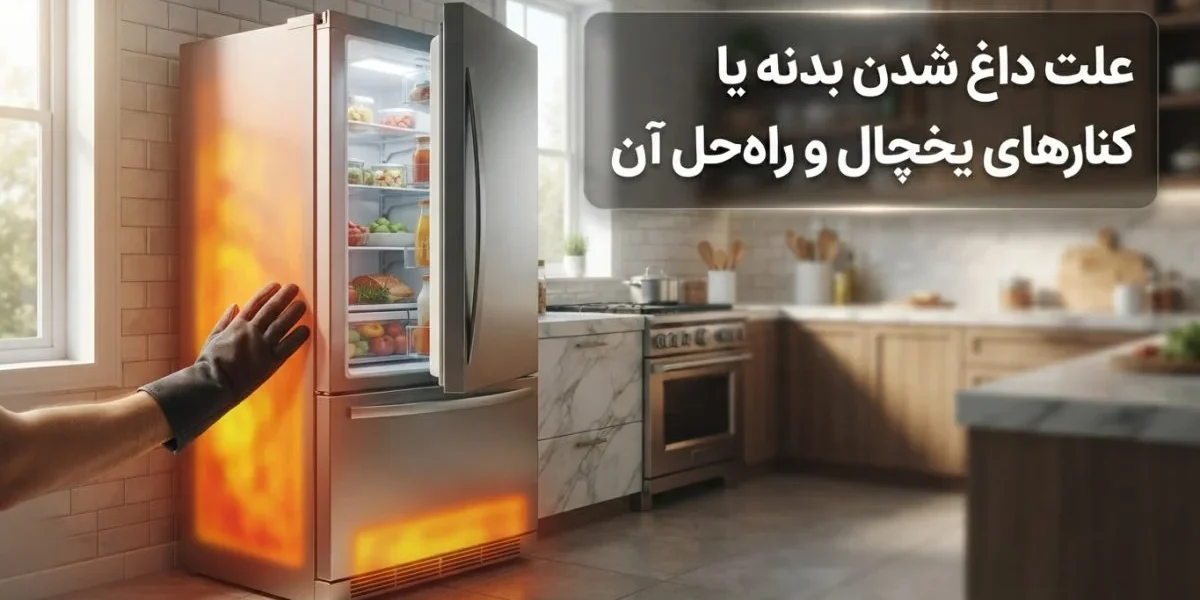 داغ شدن بدنه یا کنارهای یخچال و بررسی علت داغ شدن بدنه یا کنارهای یخچال