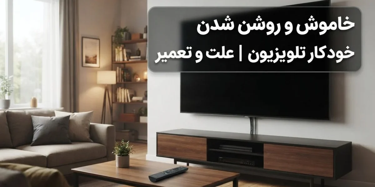عکس مرتبط با خاموش و روشن شدن خودکار تلویزیون و عیب‌یابی تعمیرات