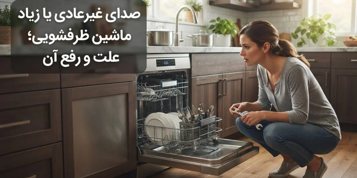 صدای غیرعادی یا زیاد ماشین ظرفشویی و بررسی تخصصی علت آن