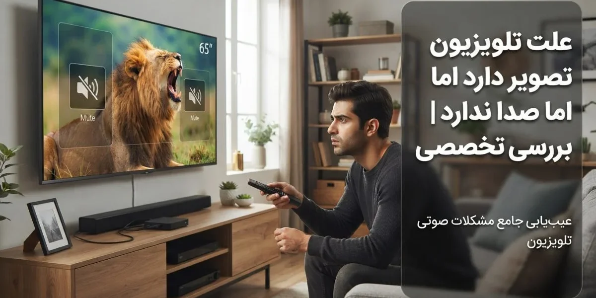 تلویزیون با تصویر روشن اما بدون صدا، مرتبط با علت تلویزیون تصویر دارد اما صدا ندارد